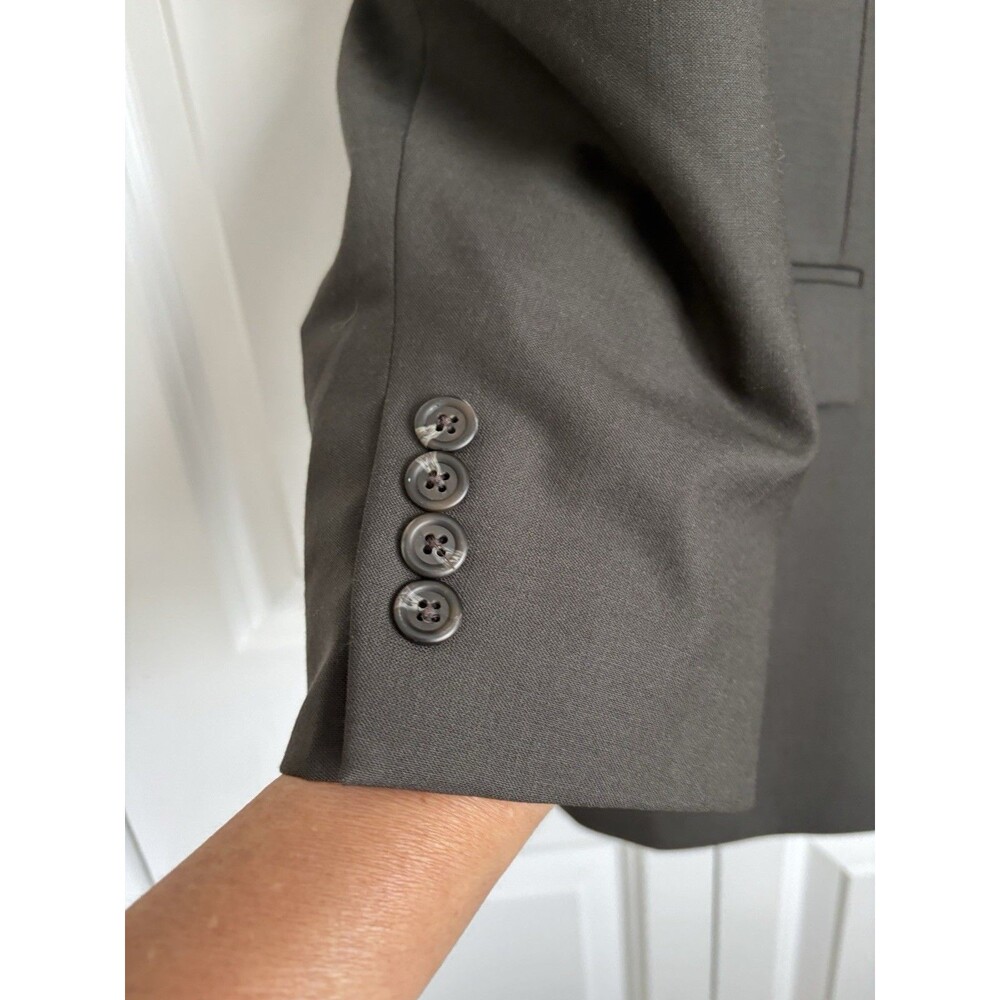 Ralph Lauren Men's WOOL Suit Jacket Blazer Sport 43R Gray Two Buttons Carrer - Picture 5 of 12